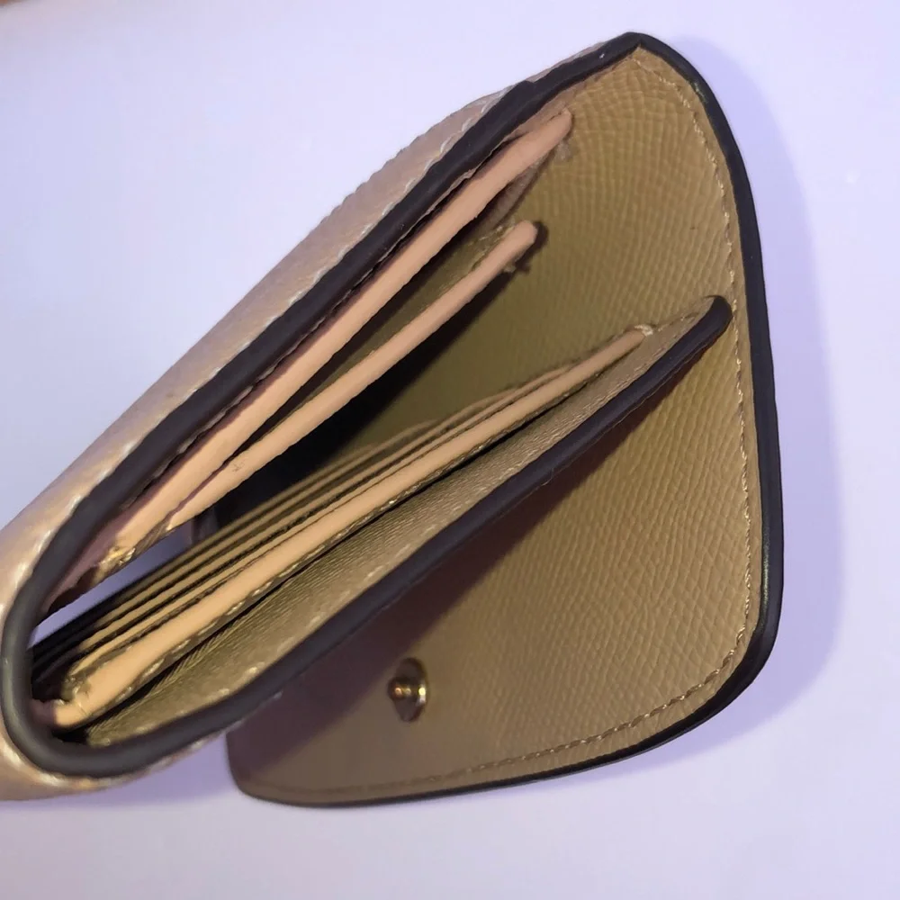 Coach Pale Pink Pebbled Leather Coach Wallet Soft Pink Coach Wallet Snap